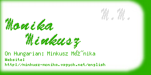 monika minkusz business card